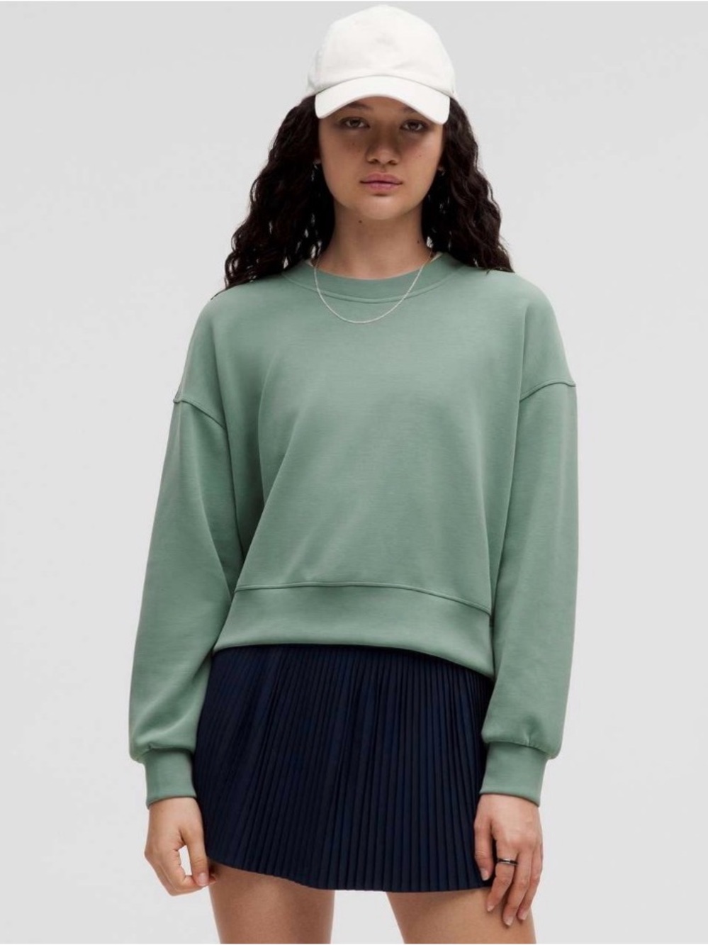 Lululemon Softstreme Perfectly Oversized Cropped Crew sweatshirt.
